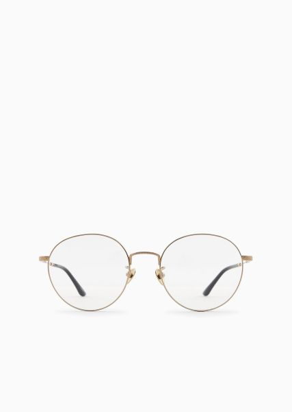 Brillengestelle Gold Herren Korrekturbrille Für Herren Mit Panto-Fassung